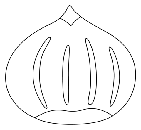 Chestnut Emoji From Food Coloring Page